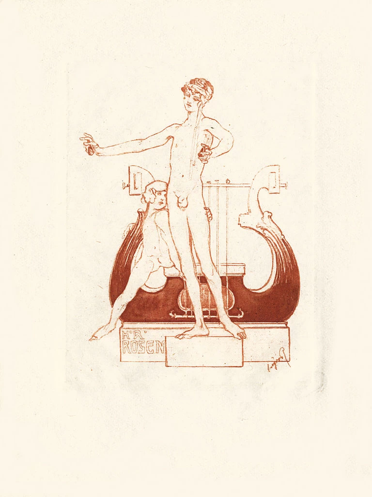Ex libris H R Rosen 1